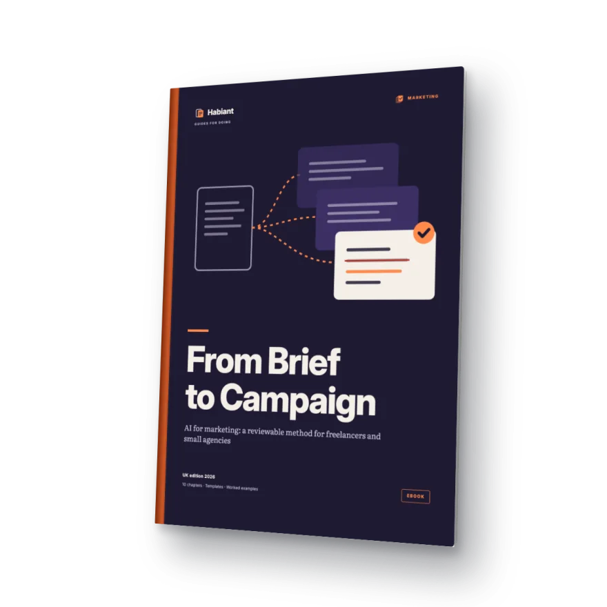 Cover of the full ebook, From Brief to Campaign