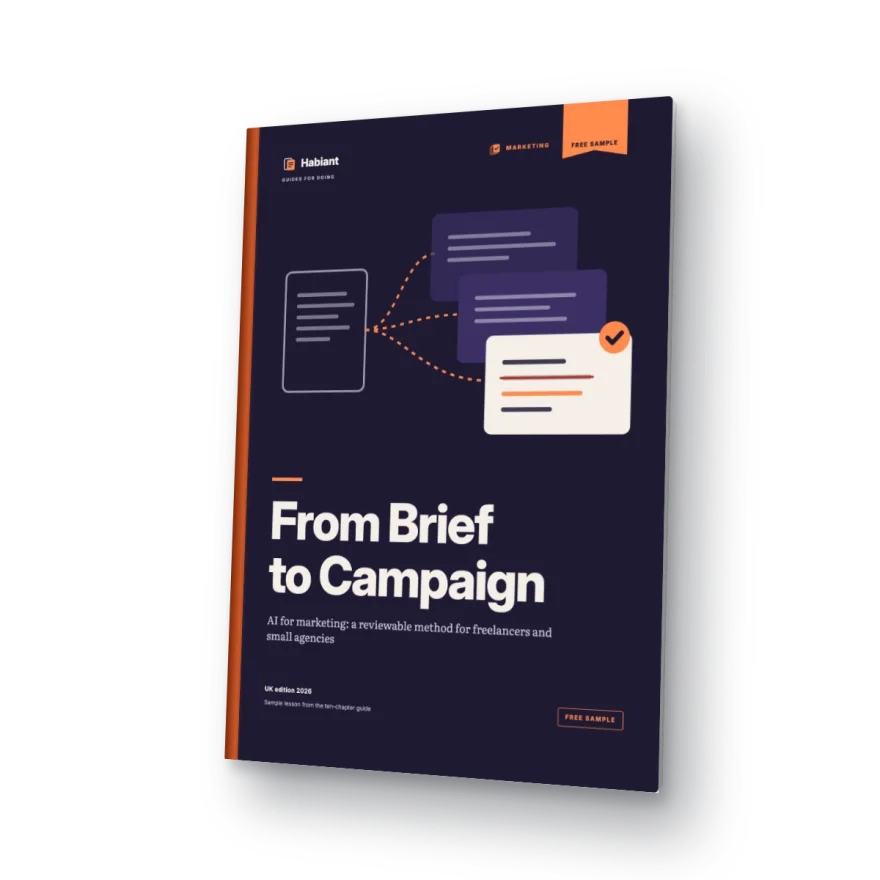 Cover of the free sample of From Brief to Campaign